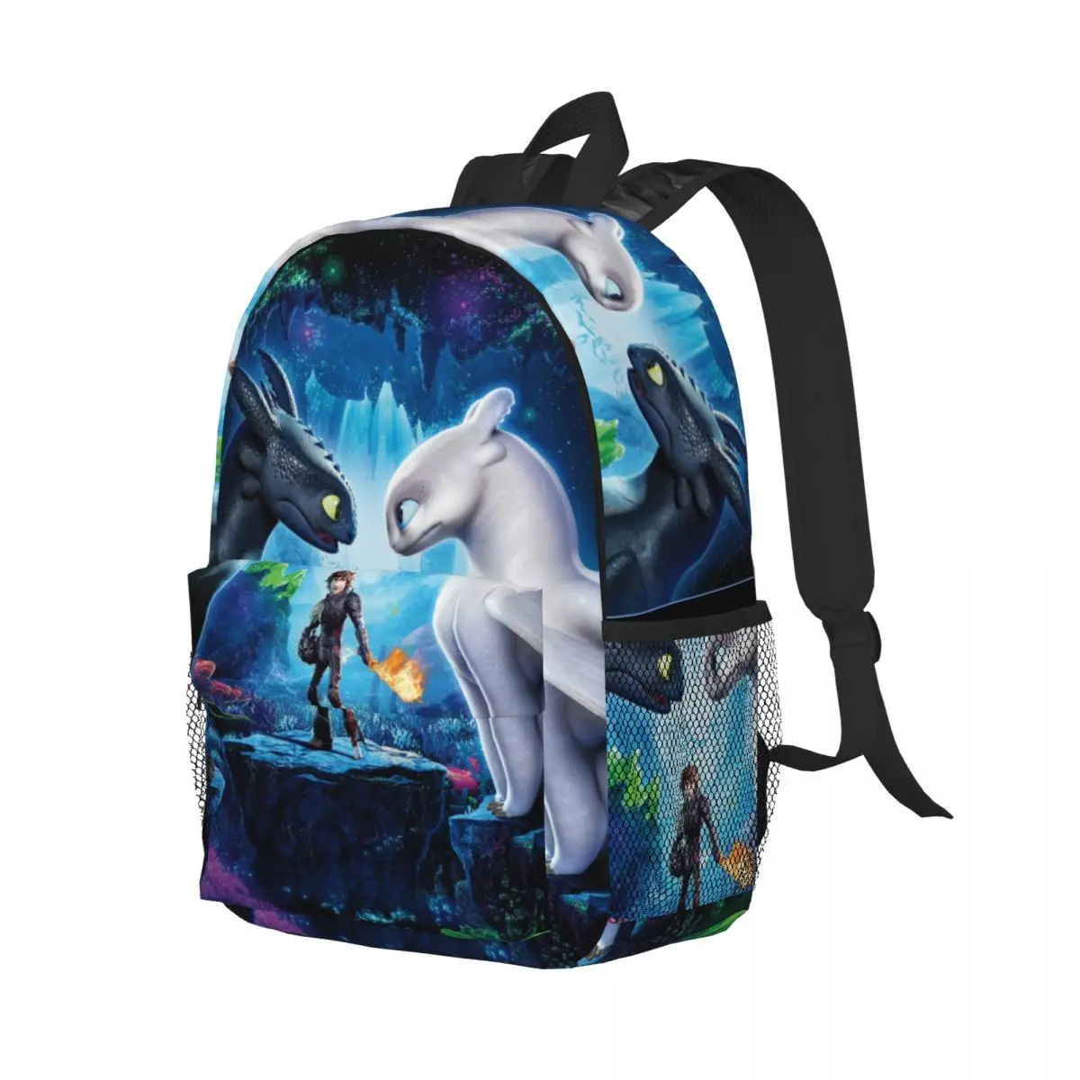 Wie Sie Ihren Drachen trainieren neue Mode hohe Kapazität wasserdichten College-Rucksack trend ige Laptop-Reisebuch Tasche 15 Zoll