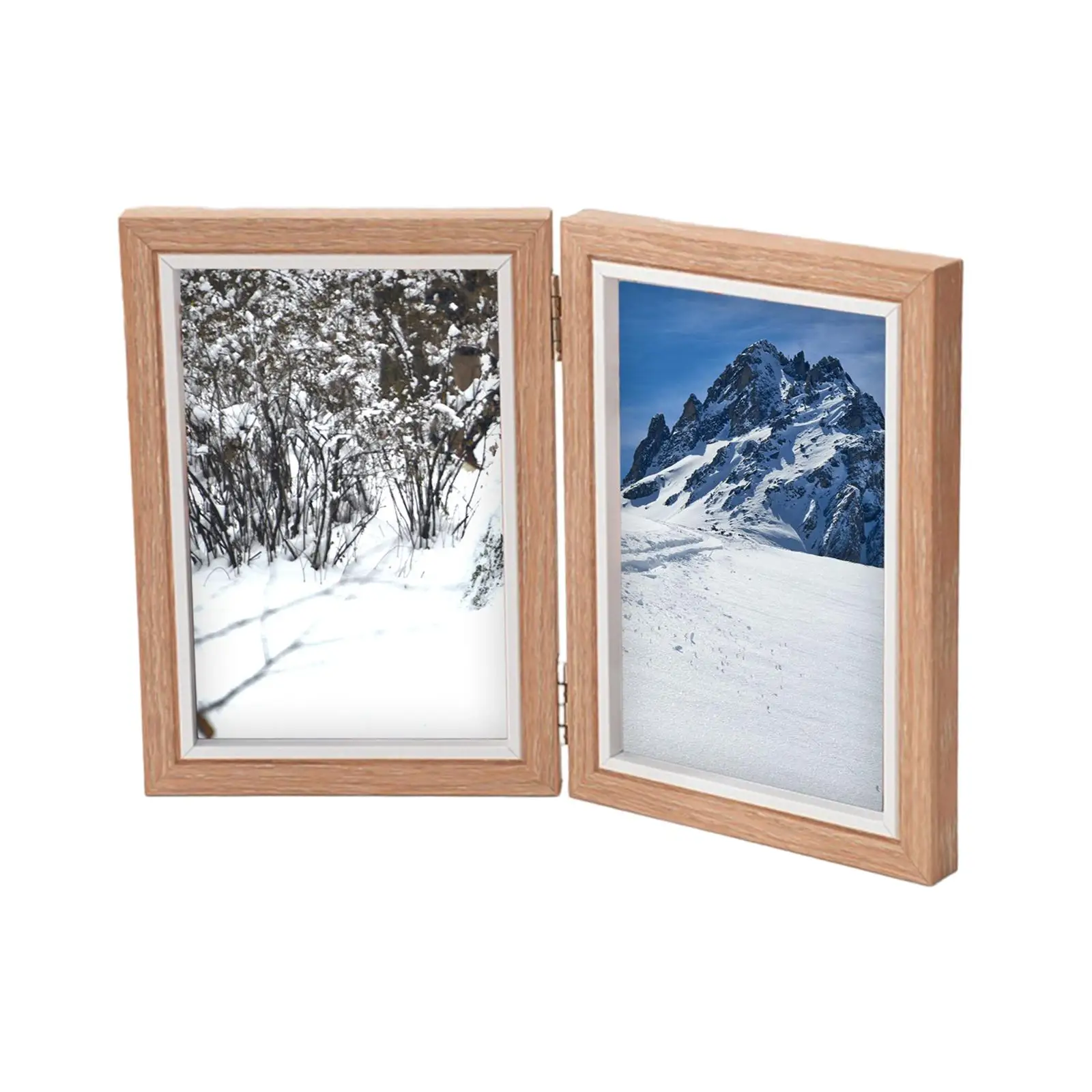 Wooden Folding Frame Photo Collage Display Stand