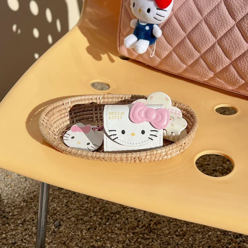 3D Cute Cartoon Sanrio Hello Kitty Leather Bag Earphone Case For AirPods 1 2 3 2021 Pro Wireless Bluetooth Headset Headphone Bag