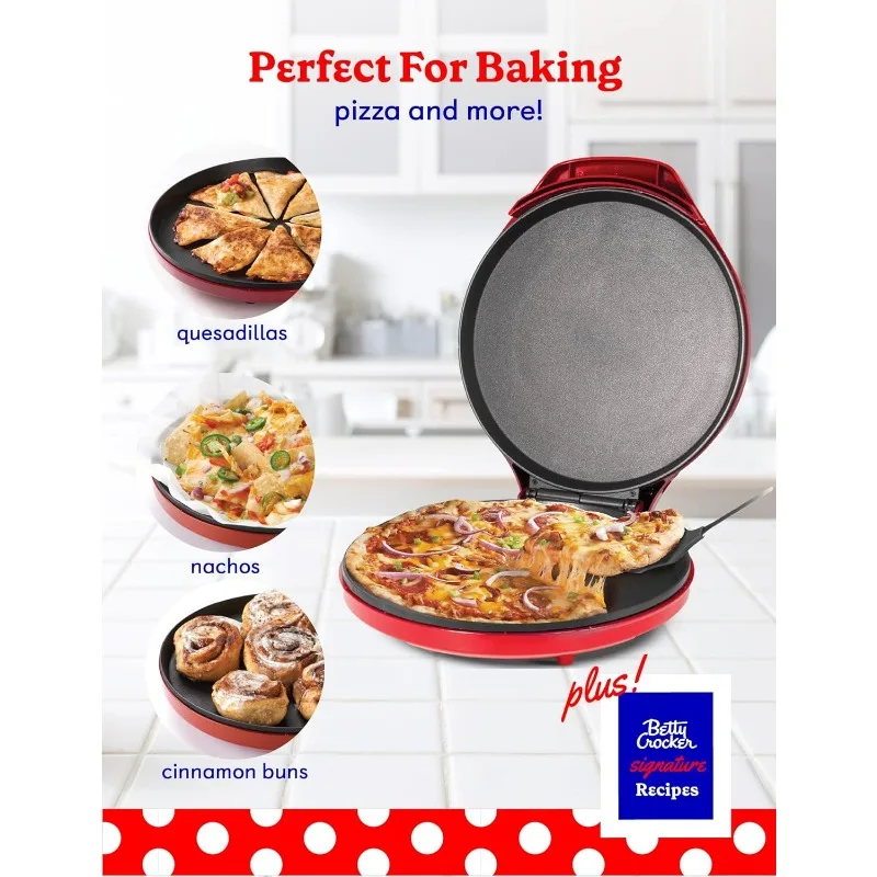 Countertop Pizza Maker, 1440-Watt Pizza Maker Machine for Home, BC-2958CR