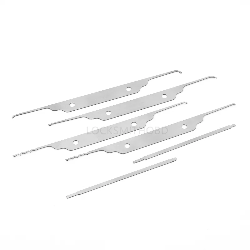 

6in1 Lock Pick Rake Tools , Pocket Multitool Locksmith Lockpicking Tool Kit for Lockpick and Beginners