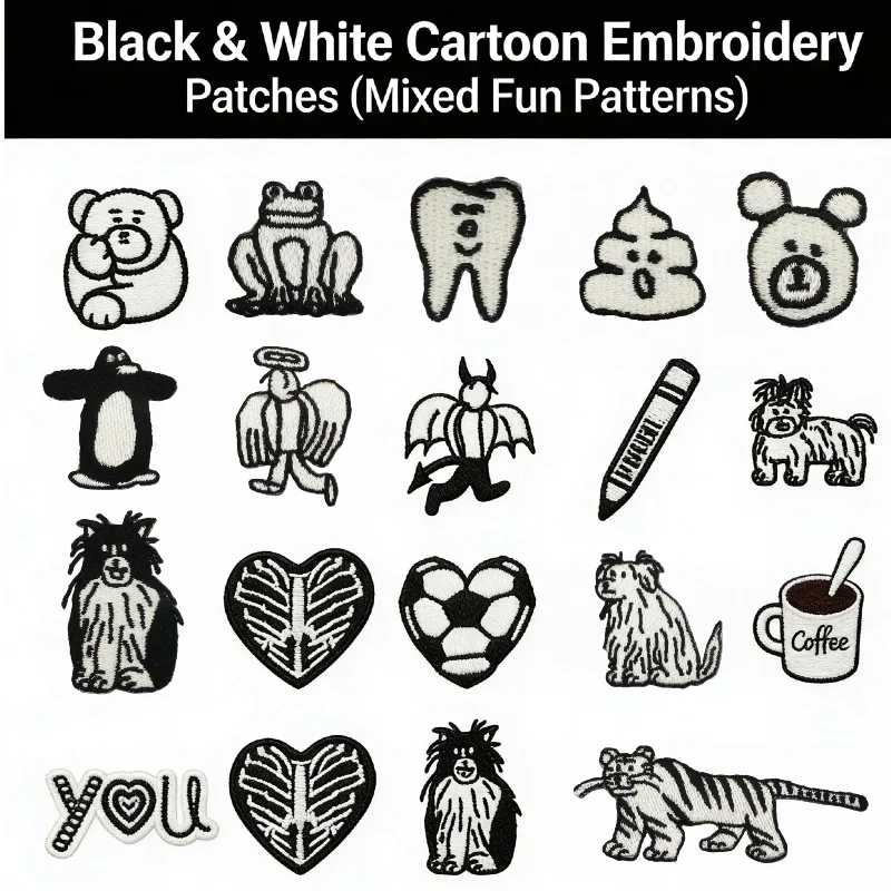 

Оптовая продажа: 68 нашивок с мультяшными медведями, разнообразные дизайны животных, пришивные/термоклеевые, для кожаных изделий и швейных проектов