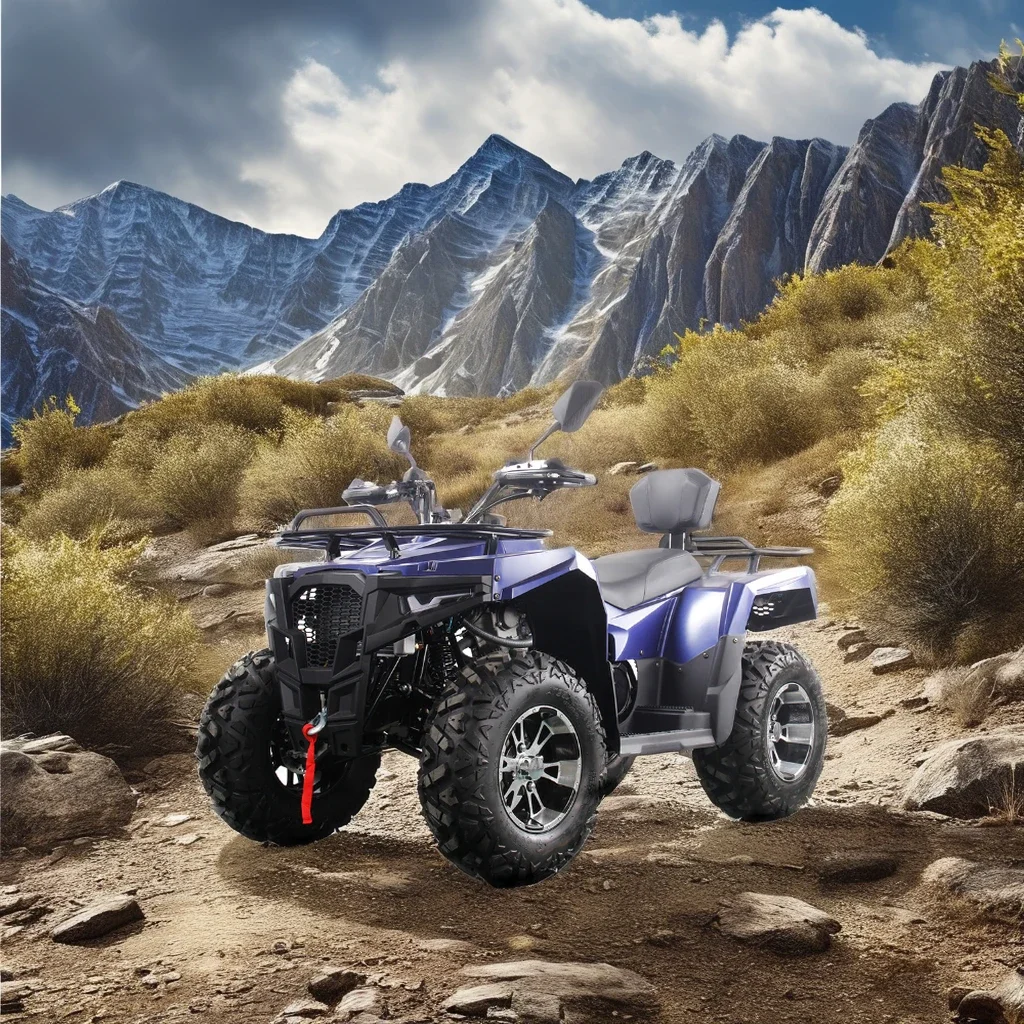 Powerful 300cc Automatic 4WD Off-Road ATV New Style 350cc 400cc 4x4 ATV With Electric Start Shaft Drive For Adventure Riding ATV