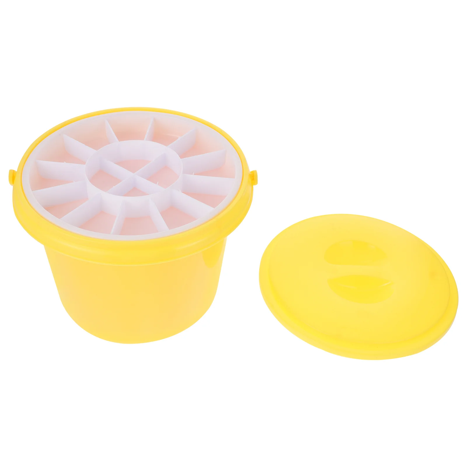 

1Set Painting Brush Basin Plastic Sturdy Artist Brush Washer for Cleaning Holding Mixing Color Drying Art Supplies