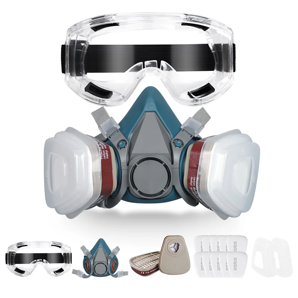 New 7502 Respirator Mask Protective Mask Industry Painting Spray Dust Gas Mask With 501 5N11 6001CN Chemical Half Face Mask
