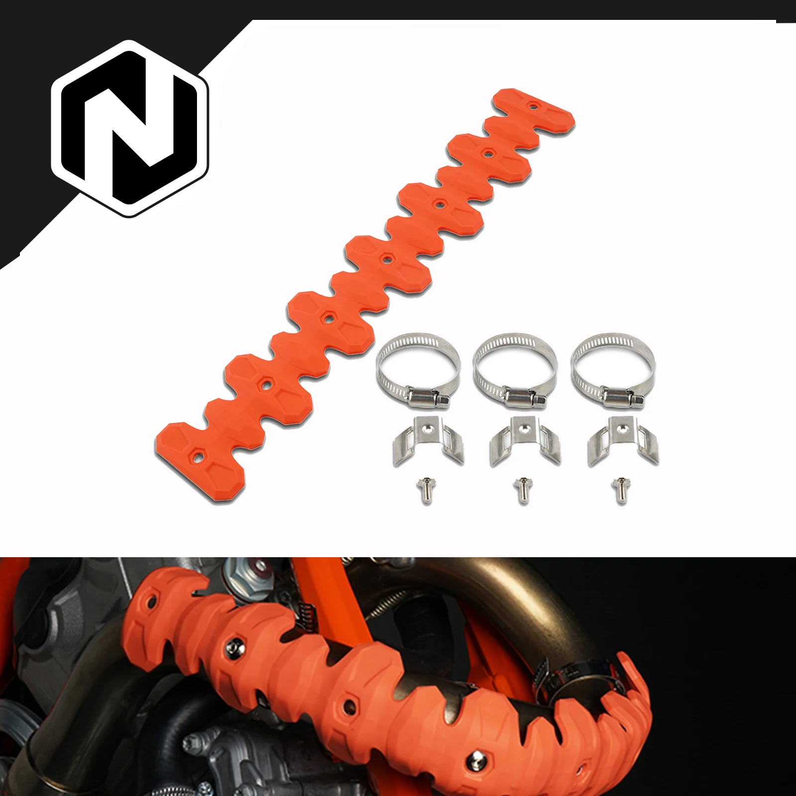 

NICECNC For KTM SXF 450 Exhaust Muffler Pipe Heat Shield EXCF 350 SX-F 250 SMR 450 EXCF 500 SHERCO SEF-R 250 300 450 Kawasaki