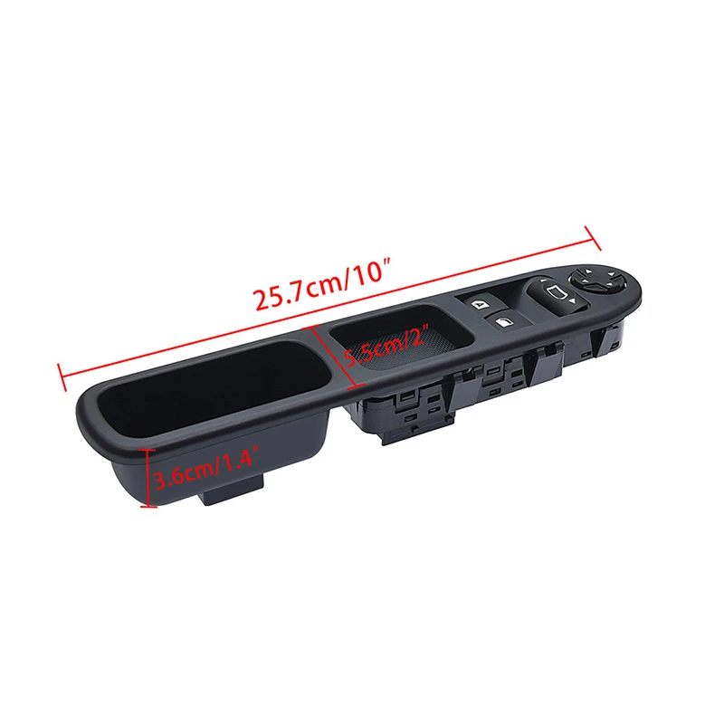 2Pcs Driver Passenger Side Electric Power Window Control Switch for Peugeot 207 2007-2015 6554QC 6490HQ