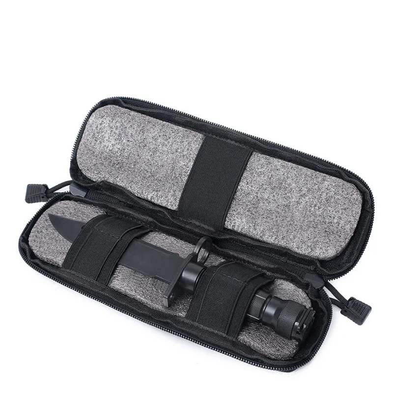 1PC Outdoor Molle Knife Pouch Pocket Nylon Outdoor Waist Sets Cover EDC Knives Pouch Folding Knife Holder Bag