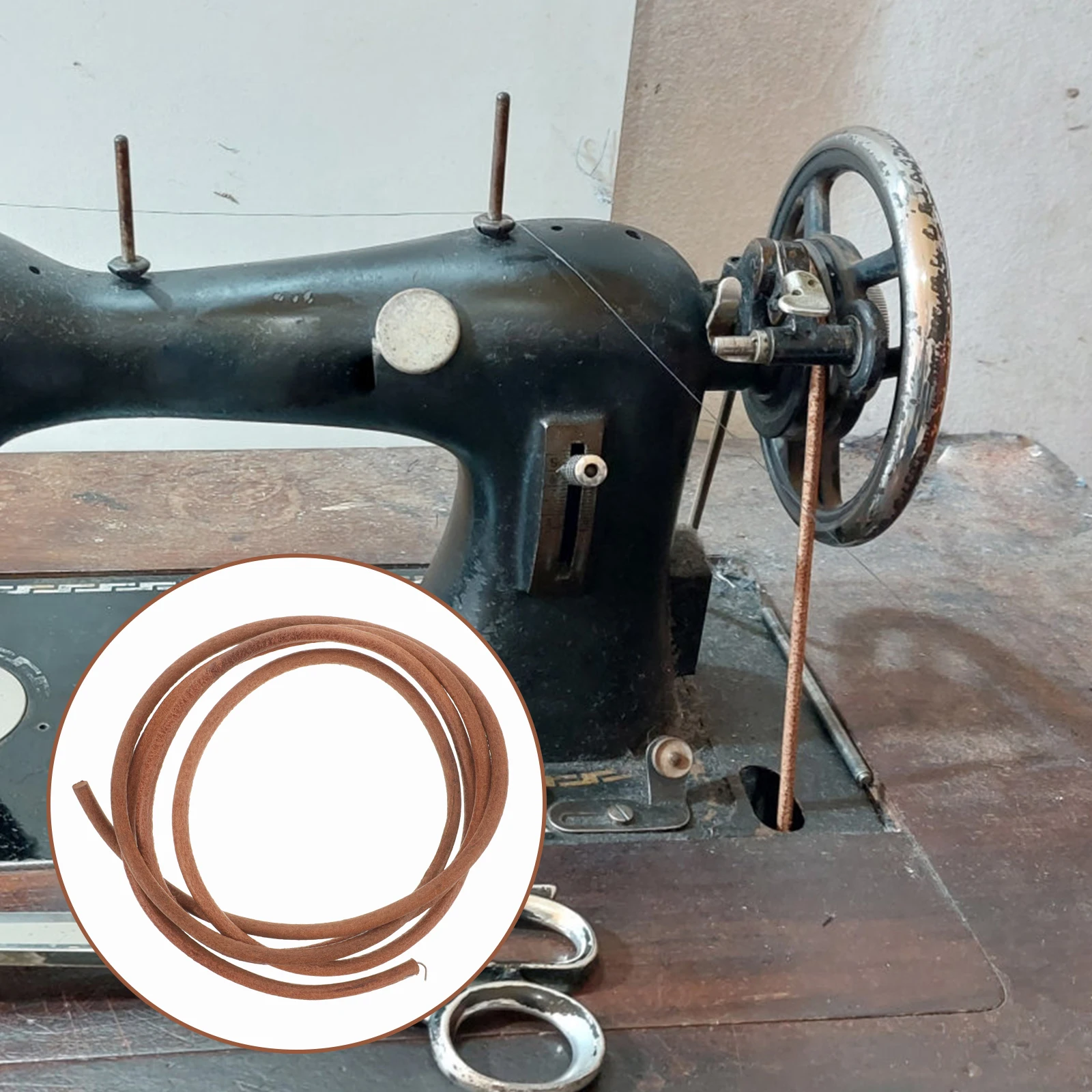 

Sewing Machine Belt Replacement Artificial Treadle Belt For Home Sewing Machine Pedal Accessories Strap Tools For