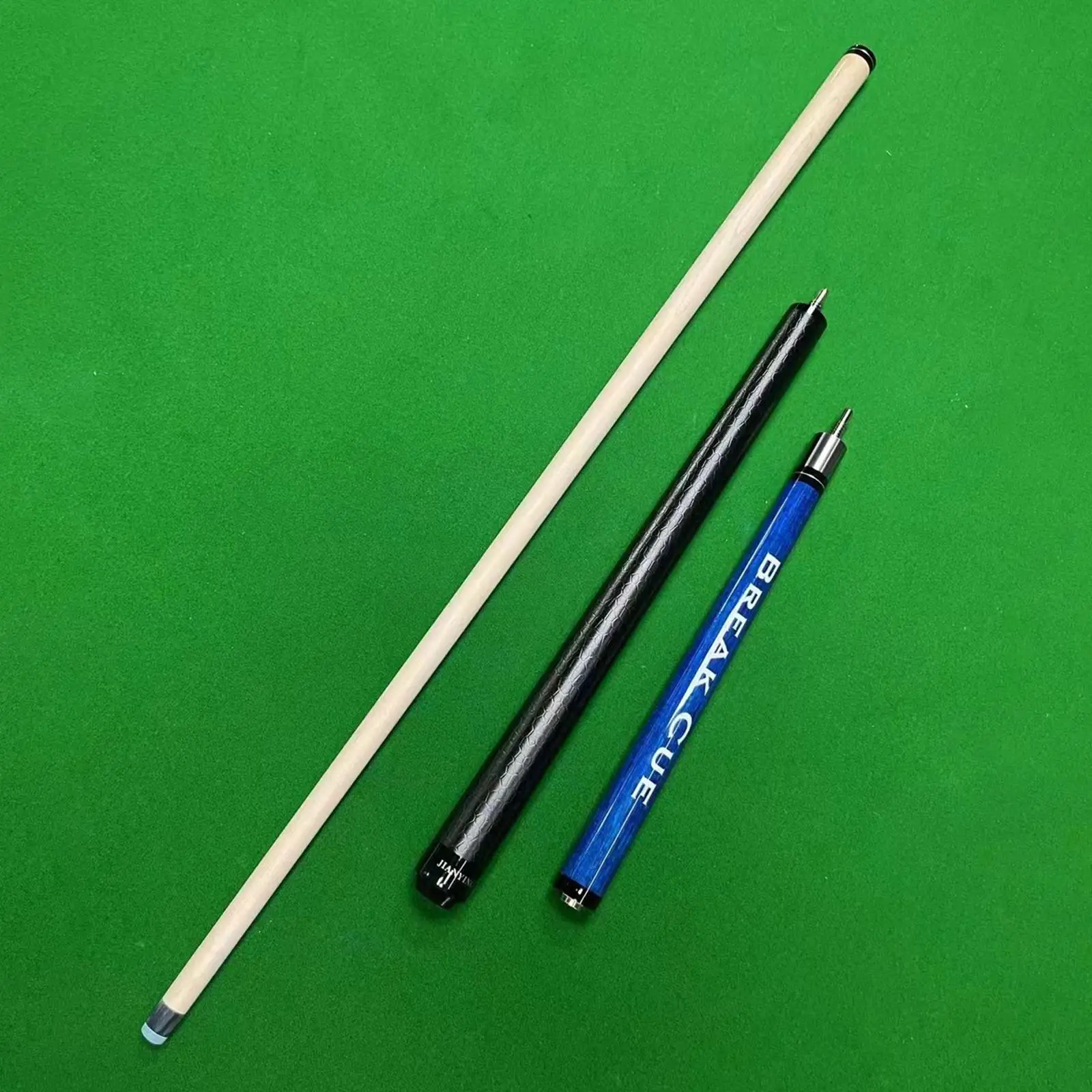 Original Billiard Stick Three Section Wooden Pool Cue Ergonomic Professional Jump Break for Accessories Supplies and Training