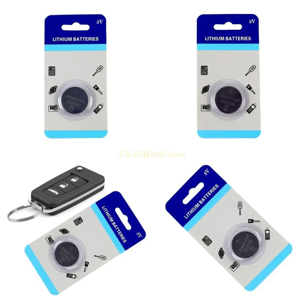 E56B LONG LAST CR2032 3V 코인 배터리 CR2025 CR2016 버튼 배터리 저전력 장치