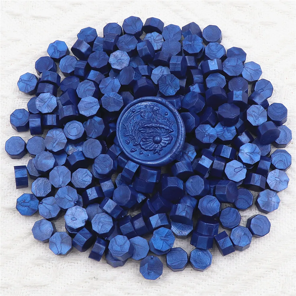 200 stks Octagon Zegellak Kralen voor Lakzegel Stempel voor Scrapbooking Kaarten Enveloppen Trouwkaarten Geschenkverpakkingen - afbeelding 1