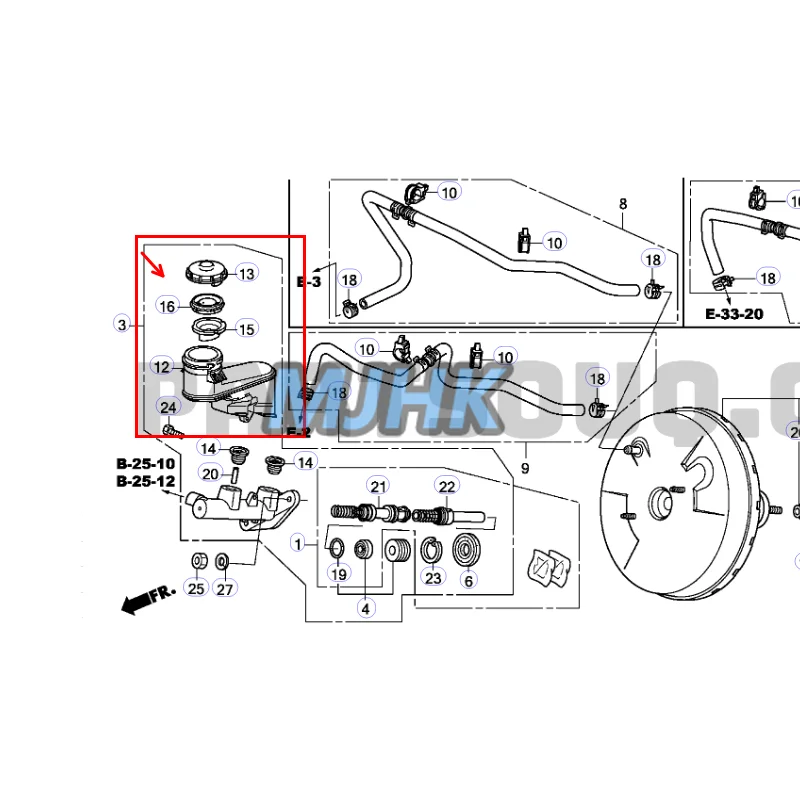 

46100-TL1-G01 Fit For HONDA Accord VIII Acura Brake Master Cylinder 46100TL1G01