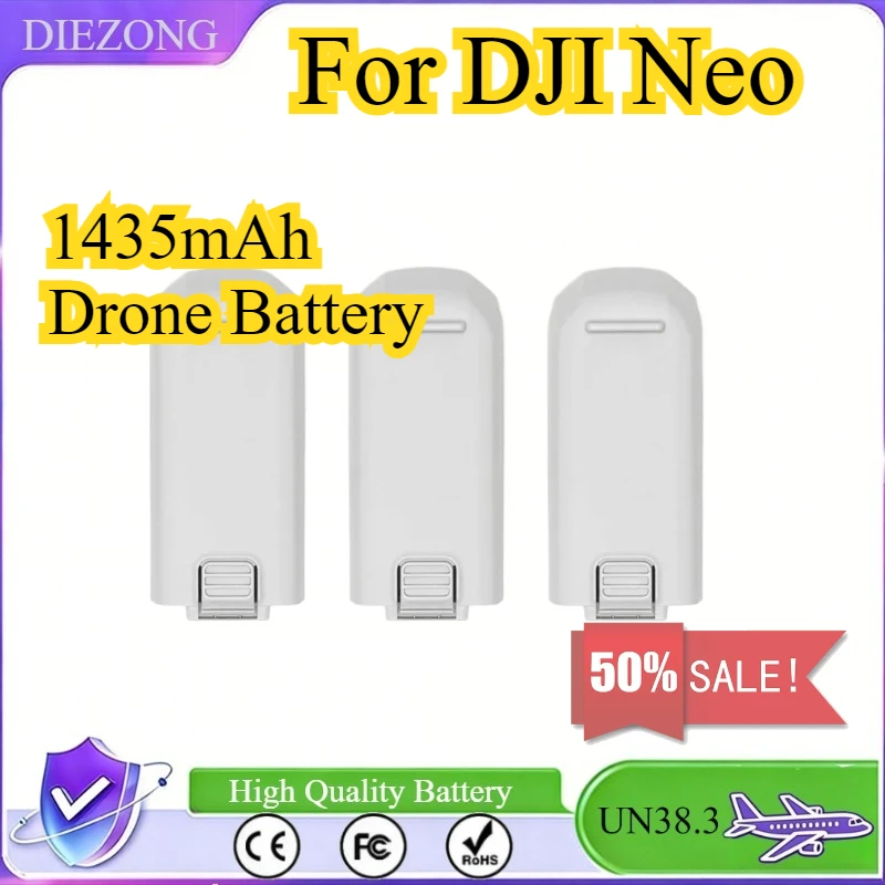 

3Pcs 1435mAh Drone Batterys for DJI Neo Intelligent Flight Accessories Replacement Drone Li-ion Battery