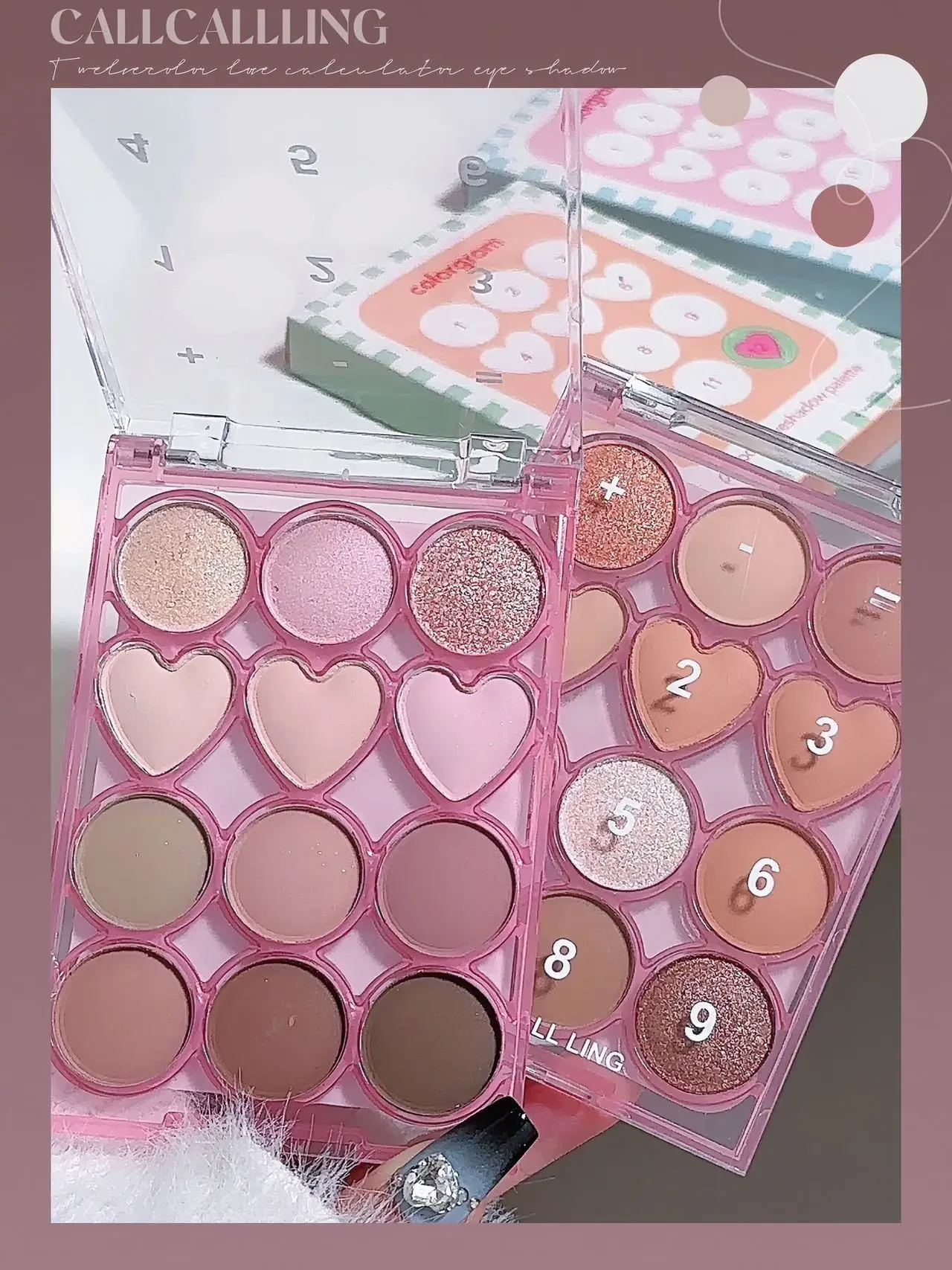 十二色アイシャドウパレット、自然な発色、繊細で滑らかなアイシャドウパレットを引き算する