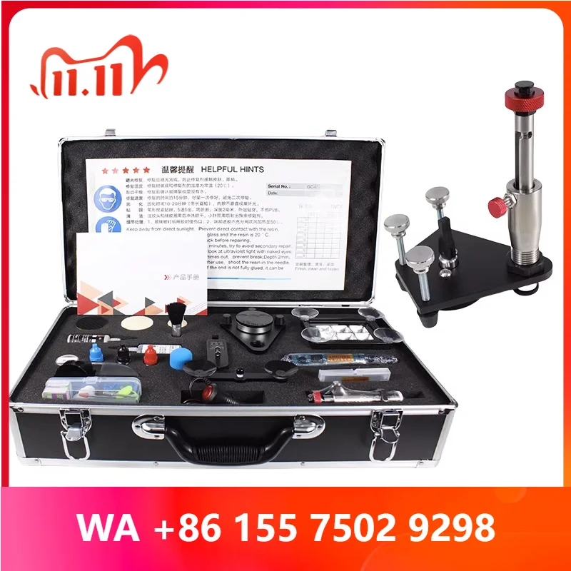 Glass Repair Drill Bit Set Crack Repair M3 Mini Steel Pump Stainless Steel acuum Pump Car Window/Home Glass Repair