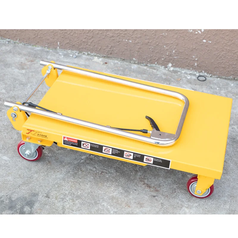 150 kg manual scissor table lift hydraulic mobile lift