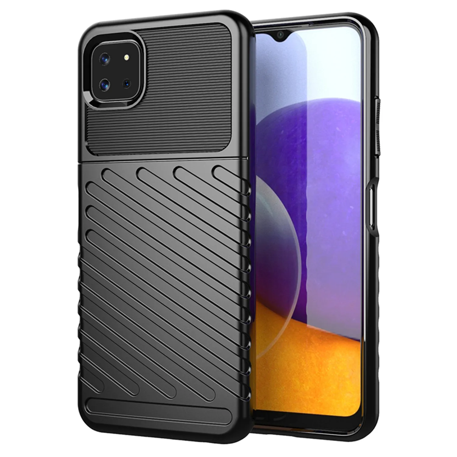 Fashion Thunder Case for galaxy f42 5g f02s f04 f23 Shockproof Silicone Back Cover For Samsung Galaxy F41 F62 Soft Mobile Shell