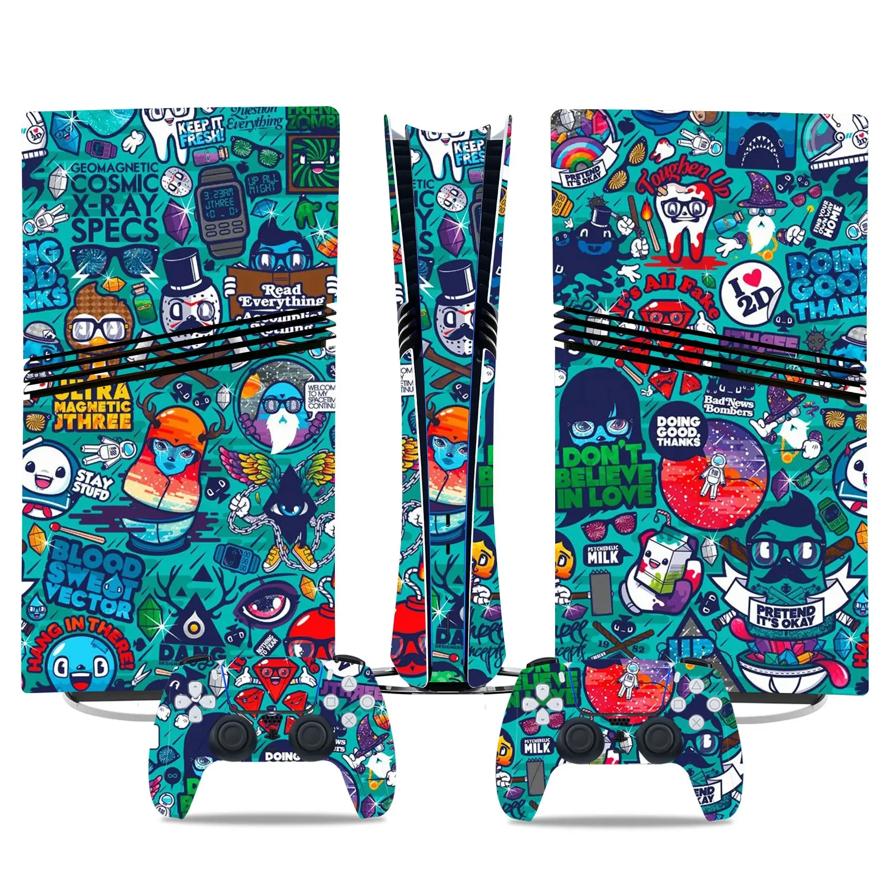 FOR ps5 pro Digital decal New Arrival girls designs PS5 pro digital Skin Sticker Console Controller PS5 pro Stickers Decal