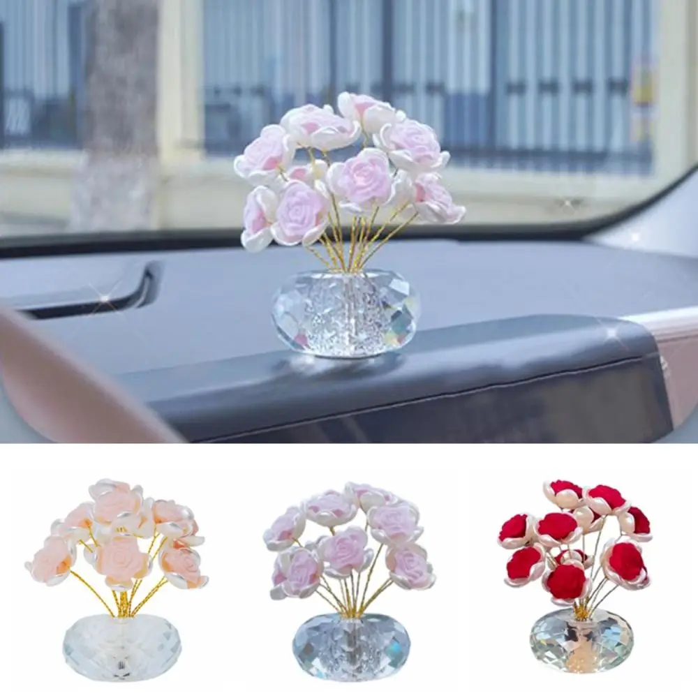 

Изысканный хрустальный букет роз, хрустальные поделки, декоративная мини-хрустальная фигурка цветка, красочная ручная работа