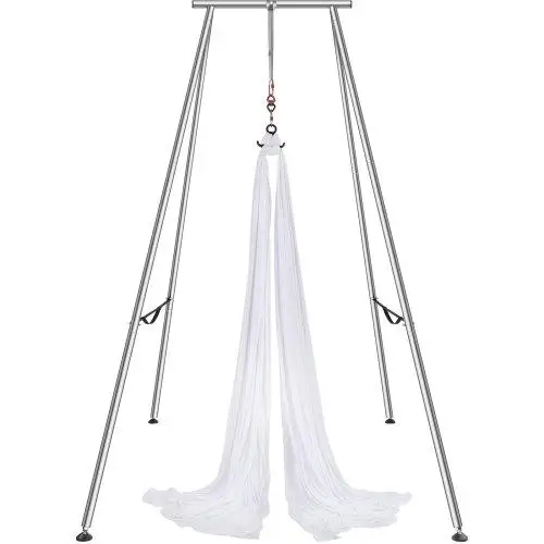 9.67ft Aerial Yoga Frame & Hammock - Professional Swing Stand with 6.6 Yards Aerial Hammock, 551.15lbs Capacity for indoor