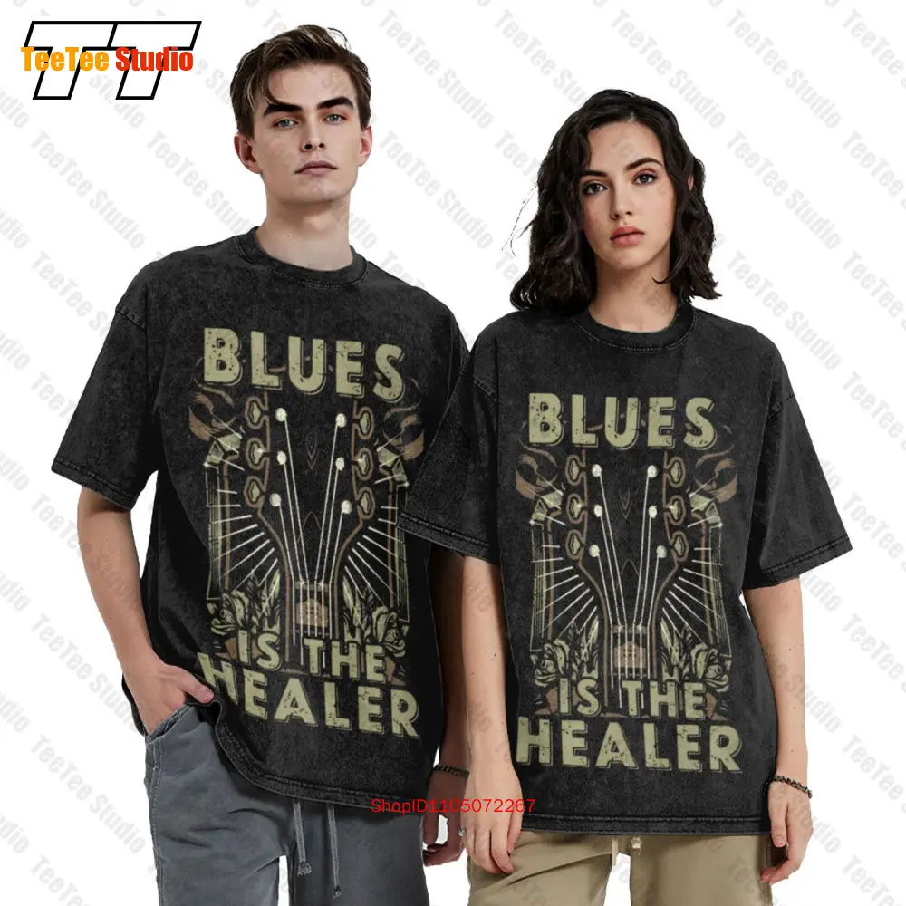 

Blues Is The Healer Oversized T-Shirt XZ7O
