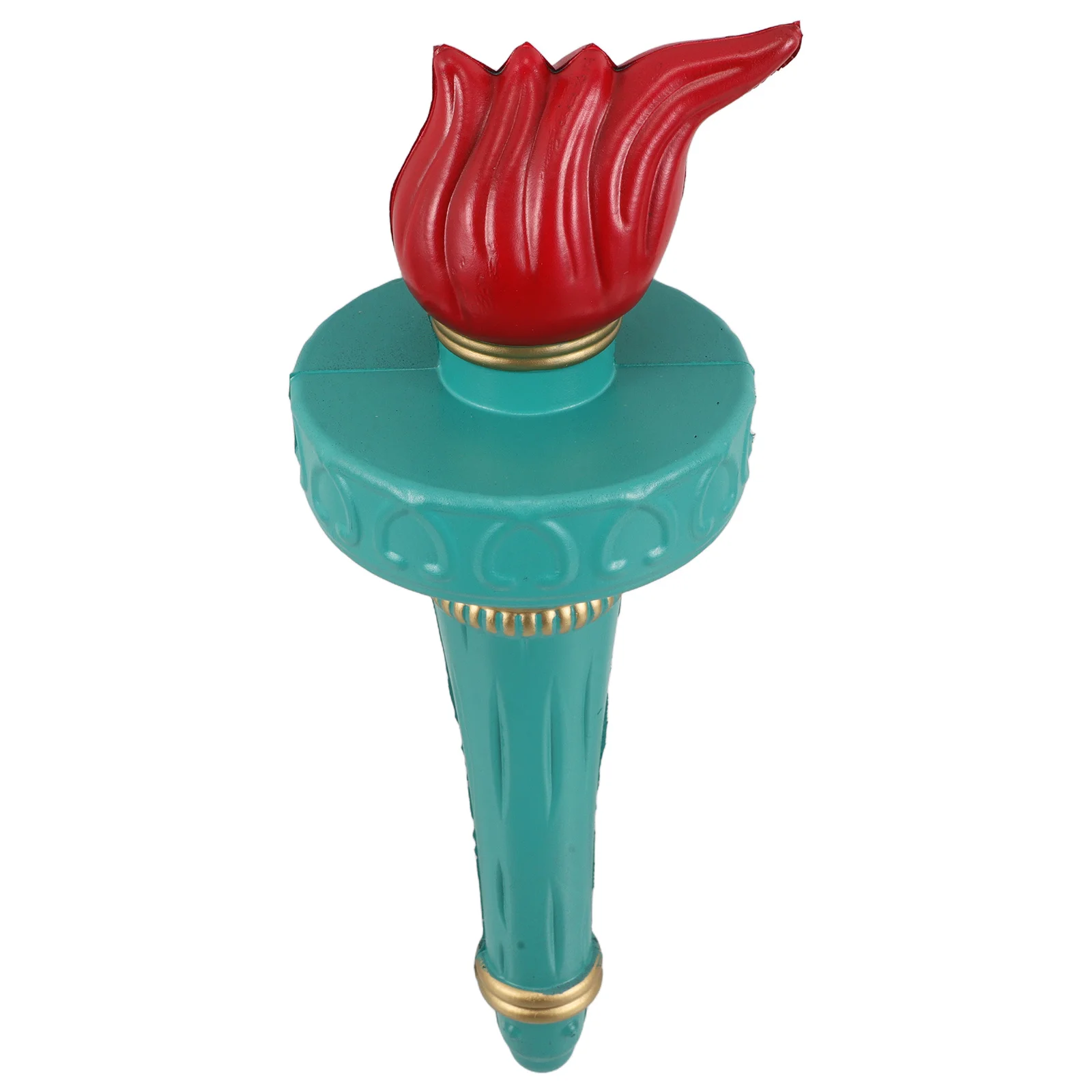 อุปกรณ์ประกอบชุดรูปปั้นเทพีเสรีภาพ รูปทรงคบเพลิง สีฟ้าอ่อน สมจริง สำหรับงานฉลองวันประกาศอิสรภาพ 4 กรกฎาคม