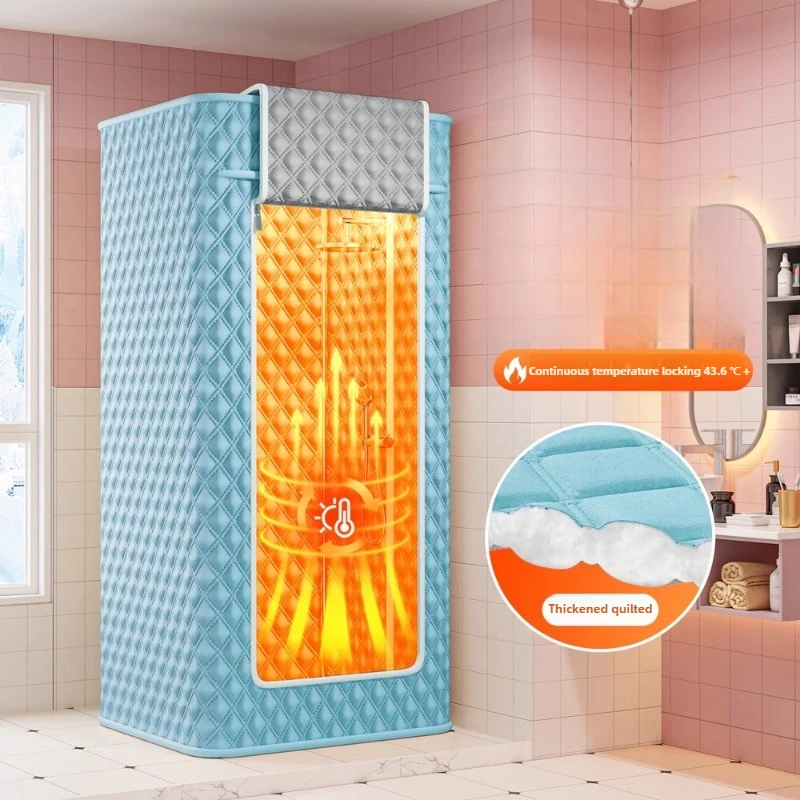 Polyester Bathroom Shower Tent Thickened Insulated Curtain  Waterproof Anti-Mold Bath Cover Thermal Shower Room Protector