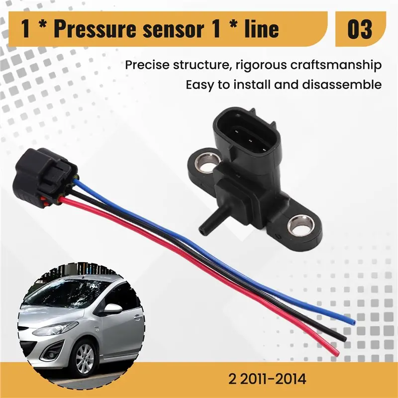 ZJ2018211 MAP Sensor Intake Manifold Air Absolute Pressure For Mazda 2 2011-14 SU14095 SEB7023 5S12681