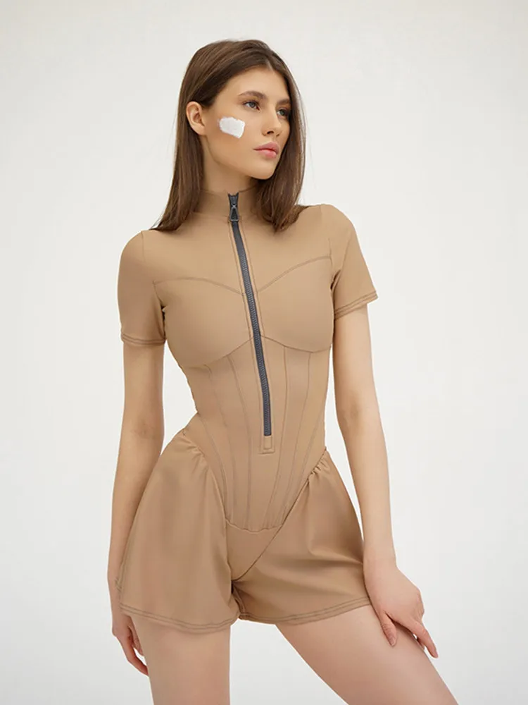 2024 tight jumpsuit women's wear elegant summer women's elegant fitness all-in-one high-quality leisure Y2K