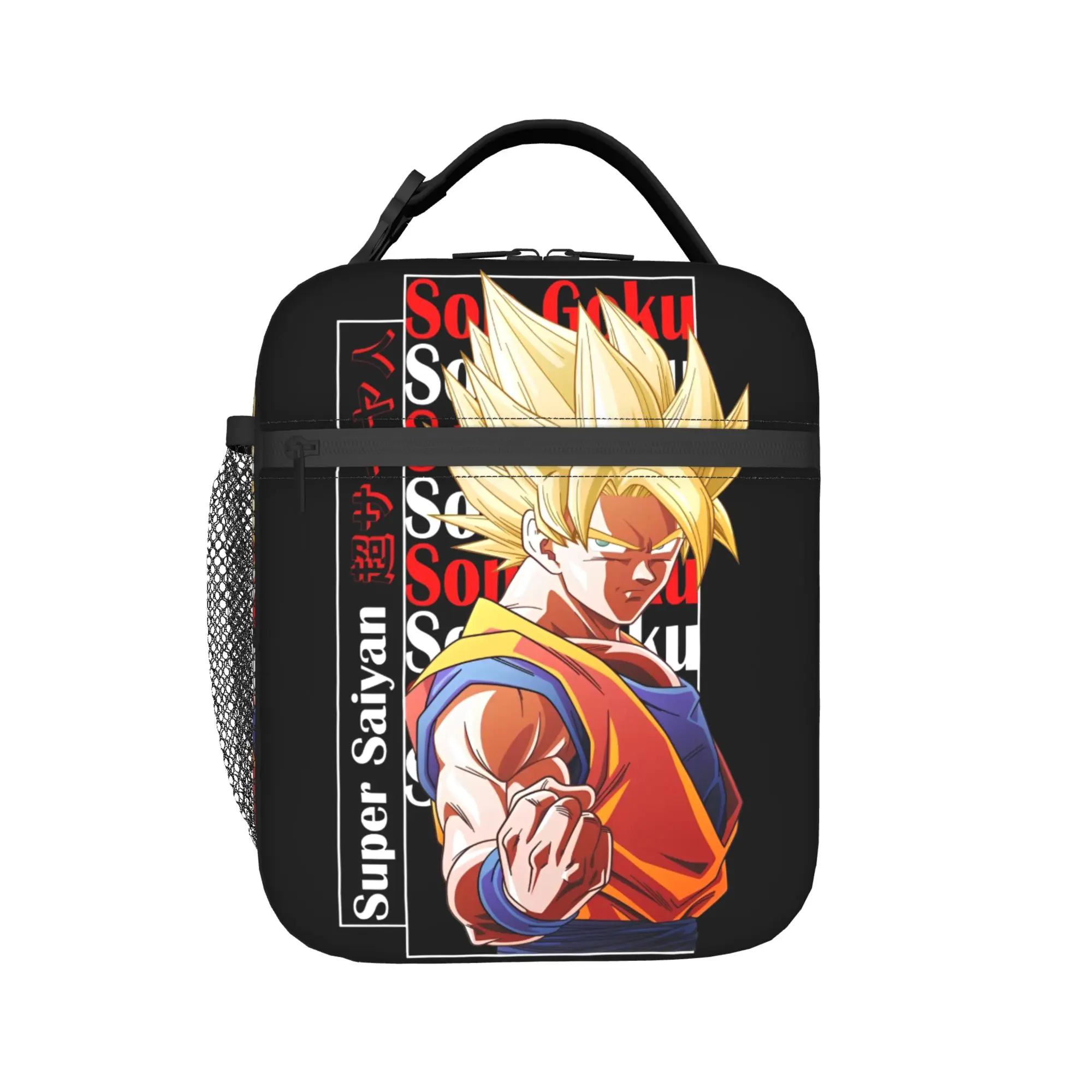 D-Dragon-Ball-L DragonBalls Insulated Lunch Bags for Men Women Food Bag Portable Cooler Thermal Lunch Boxes For Work
