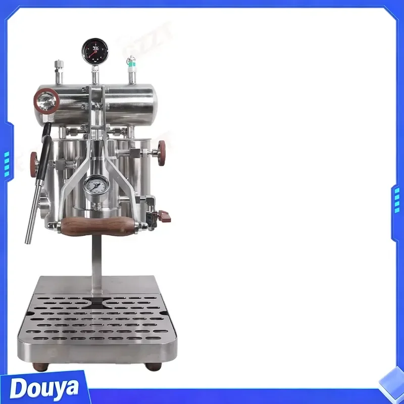 Electric Heating Dual Use 58MM Hand Press Variable Pressure Espresso Coffee Maker With 1.2L Water Boiler 800ml Steam