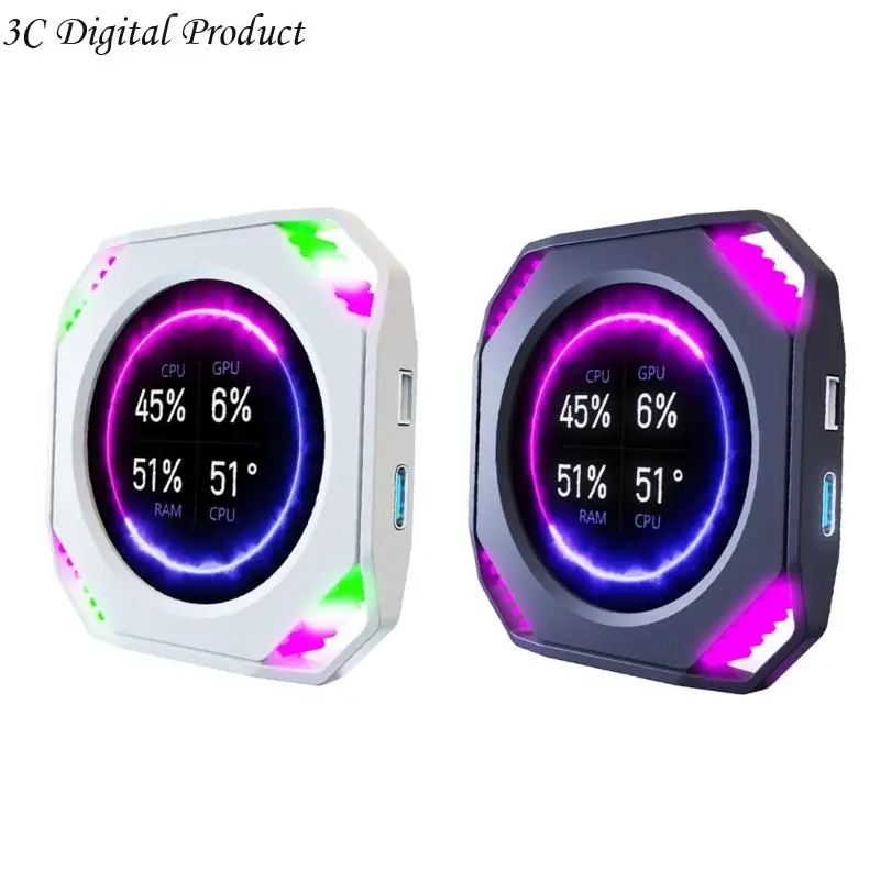 

Round IPS Secondary Display Screen Dynamic Sensors Panel Data For Gaming Rigs Q84A