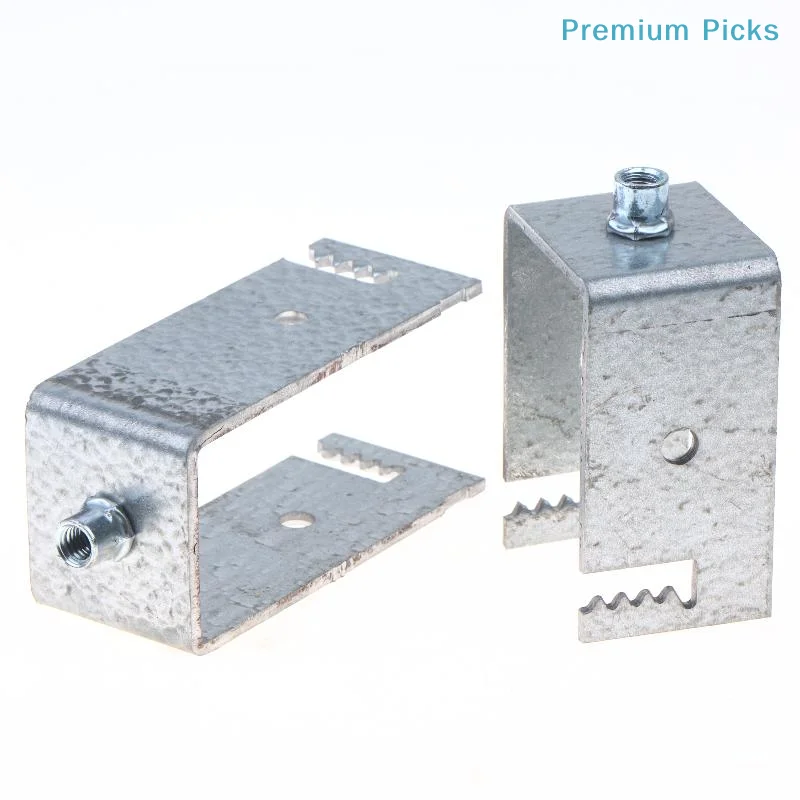 portablePSI U-Clamp Steel Solar Panel Mounting Bracket Compatible with Most Roof Types Easy Install for Carport & Shed Rooftops