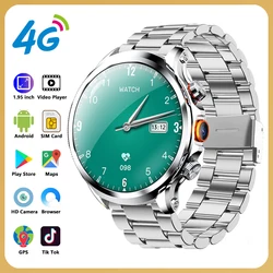 4G Network Smart Watch Google Play Maps 1.95-inch 3D SIM Card Download APP Camera GPS WIFI NFC Call Android Men Women Smartwatch