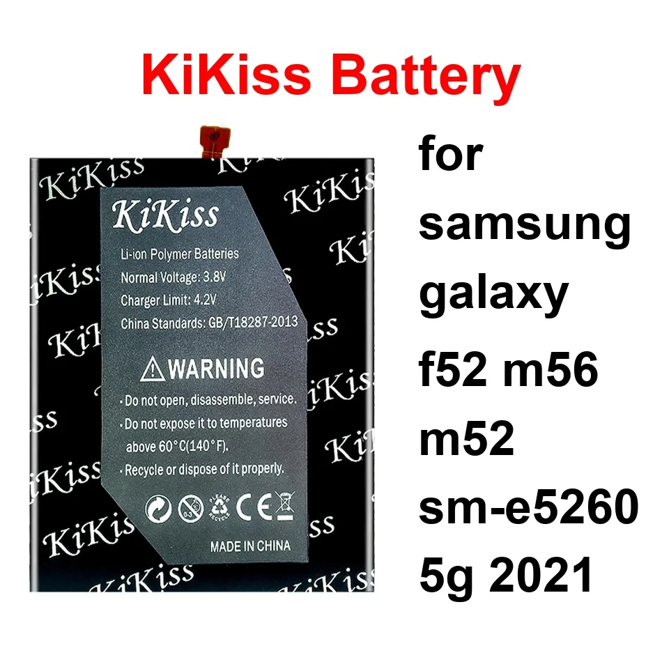 

Mobile Phone Battery EB-BM526ABY EB-BM526ABS HQ-3979S For Samsung Galaxy F52 M56 M52 SM-E5260 5G 2021 5100-6000Mah
