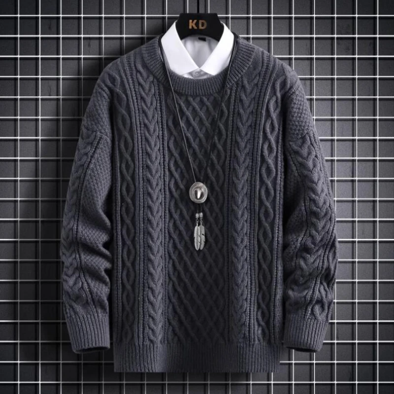 

Brand Clothing Men Autumn and Winter High Quality Knitted Sweaters/Male Slim Fit Fashion Loose Pullover Man Long Sleeve Sweaters