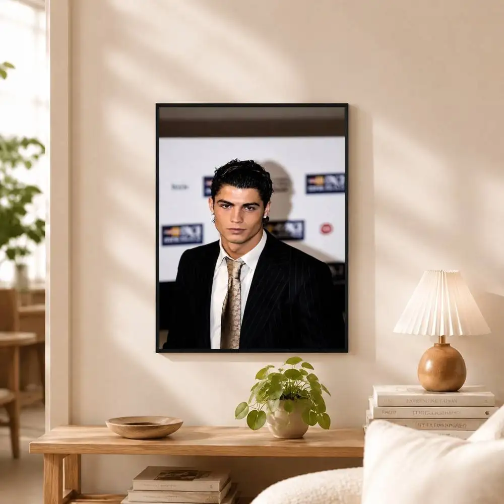 Football legend Ronaldo CR7  Poster Waterproof Wall Art Sticker For Bar Living Room Vintage Decor High Quality Print Gift