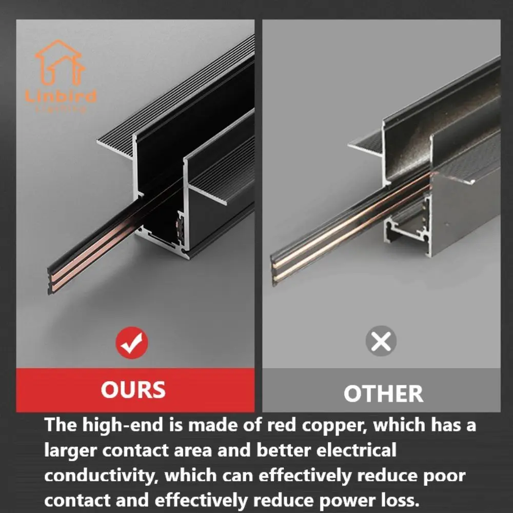 Magnetic Track Rail Modern Embedded Surface Celling Aluminum Flexible Linear Fixture LED Spotlight DC48V Ceiling Indoor Living