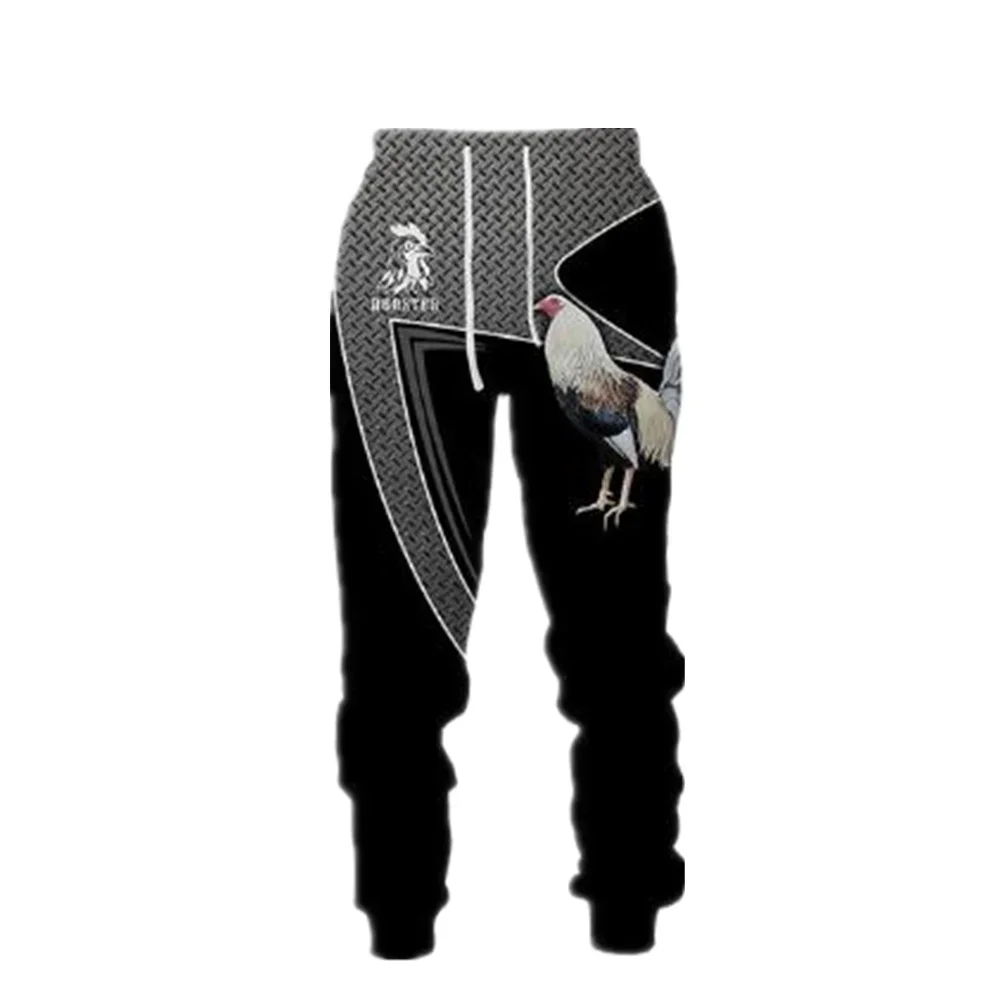 Heren Mode Jogging Broek Cool Kip Jacht Camouflage 3d Geprint Sportbroek Unisex Harajuku Straat Casual Sportbroek