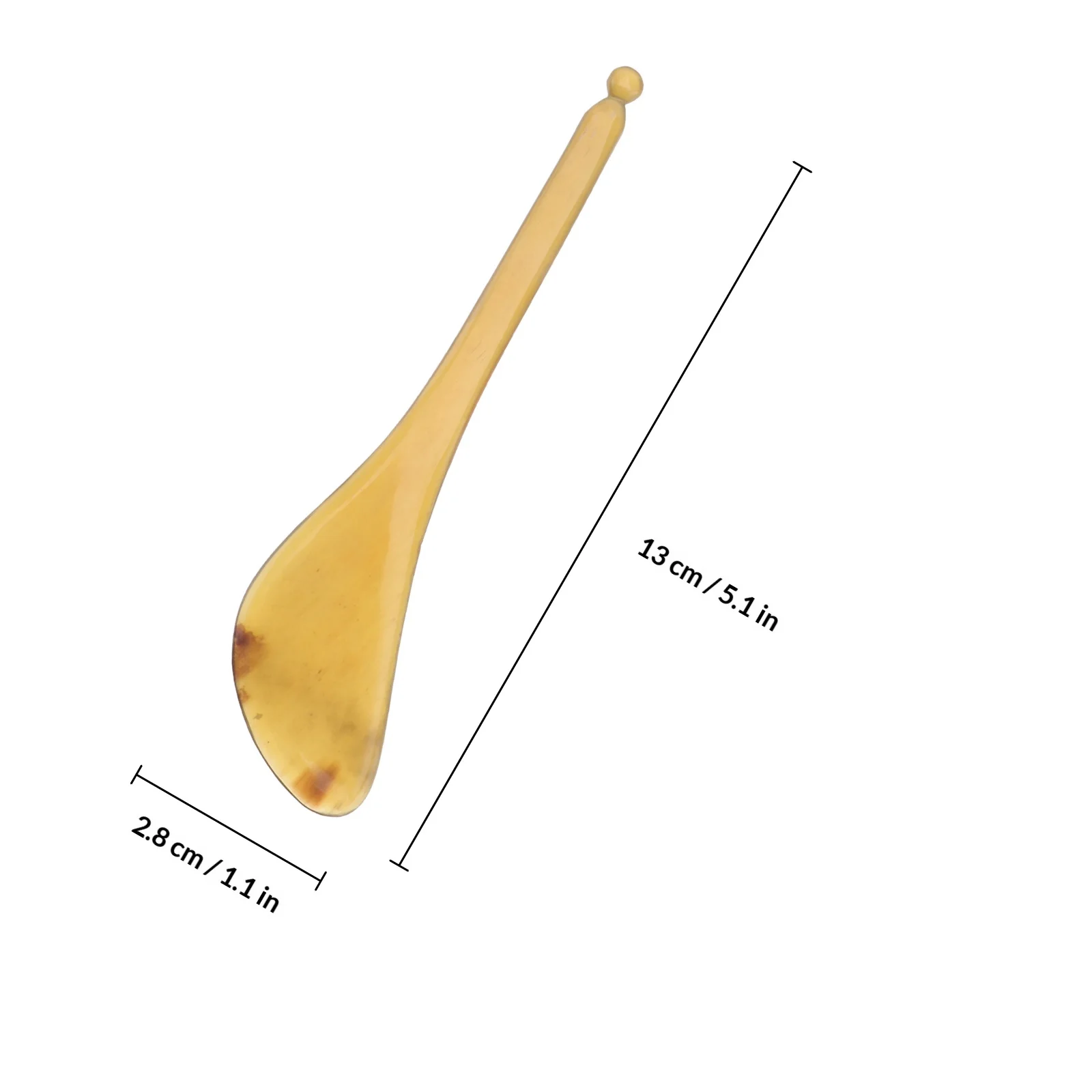 1pc Facial Eye Gua Sha Massage Buffalo Horn Spa Board For Skin Care Pain Relief Massage Tool Board