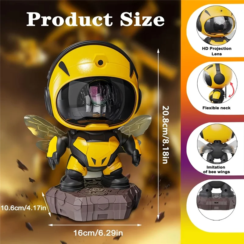 Gran oferta, proyector LED de galaxia, luz nocturna estrellada con temporizador remoto, lámpara de nebulosa de astronauta y abeja para decoración de habitación de niños