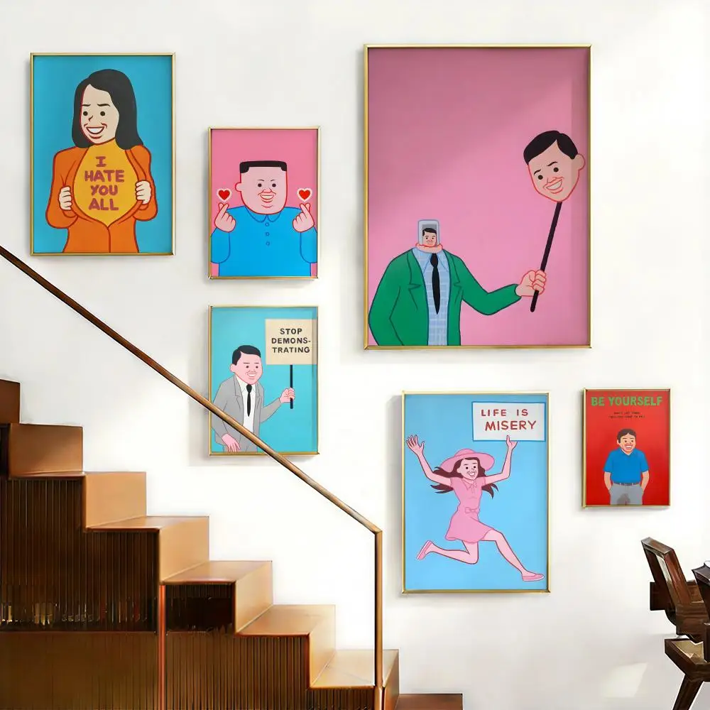 Joan Cornella Art Poster HD art sticky wall waterproof home living room bedroom bar aesthetic decoration