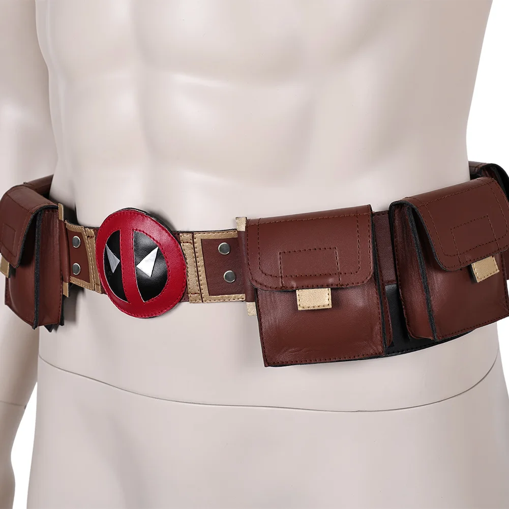 Dead Cosplay Pool Fantasia Cintura Costume Uomini adulti Travestimento Cinture in pelle Borsa Cintura Accessori per costumi di carnevale di Halloween