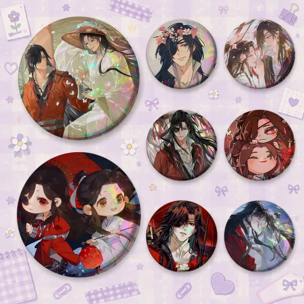 Heaven Official's Blessing-Hua Cheng and Xie Lian Brooches Cartoon Badge Pins Backpack Hat Accessories Friend Gift