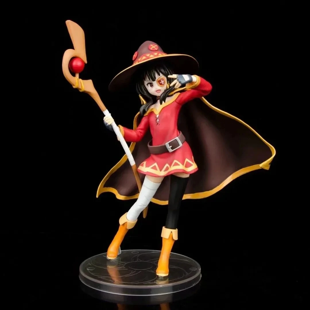 20CM Kono Subarashii Sekai ni Shukufuku Anime Figures Magical girl Konosuba Megumin Action Figure Collectible Model Toy