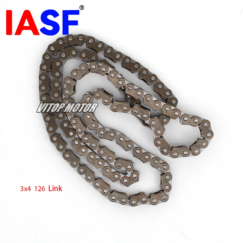 IASF For Honda CBF250 CBX250 Twister 250 XL250 NX250 3x4 126L Camshaft Timing Chain