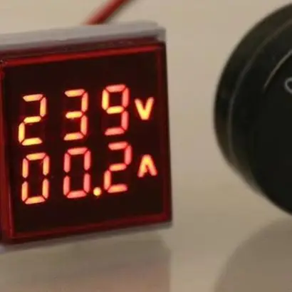 Ammeter Voltmeter Digital Voltmeter 0-100A 60-500V AC Accessories Ammeter Display Dual Voltage Digital  Ammeter