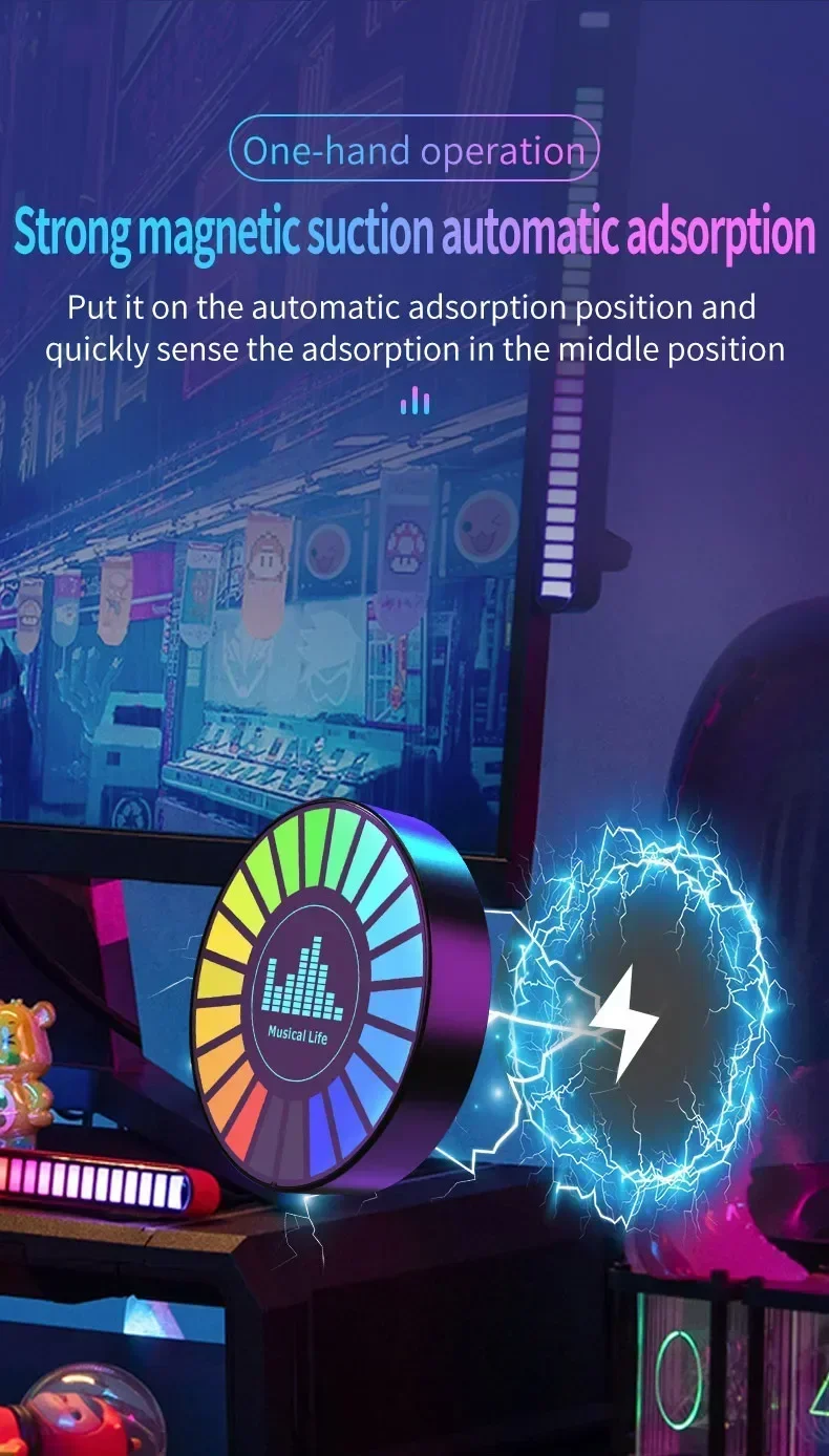 RGB Car Perfume Music Rhythm Sync Pickup Lamp Aroma Diffuser Auto Interior Rgb Ambient Lighting Car Aromatherapy Light