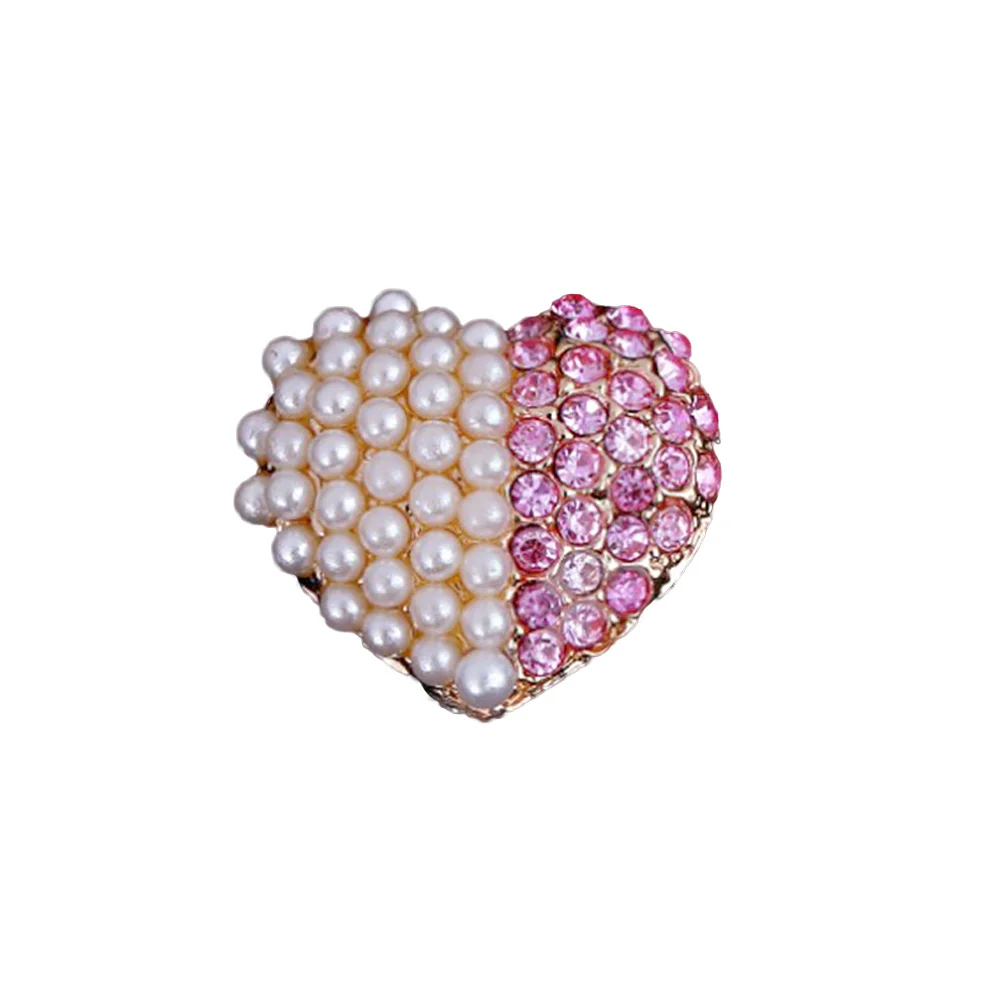 

Car Perfume Clip Heart Pearl Rhinestone Decor Aromatherapy Stone Solid Perfume Diffuser Automobile Interior Decoration Pink